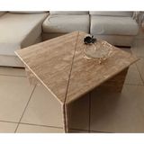 Arte Marble Traverten Mermer Ayak Orta Sehpa