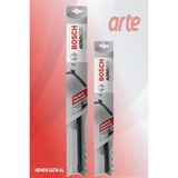 Arte Mitsubishi Attrage | 2018-2026 Uyumlu | Bosch Aeroeco/flatwiper Serisi Ön Silecek Takımı | 2'li Set |