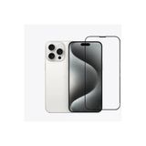 Arteba Global Iphone 15 Pro Max Tam Kaplayan Ekran Koruyucu - Darbe Emici Temperli Kırılmaz Cam - Extra İnce