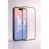 Arteba Global Iphone 16 Pro Tam Kaplayan Ekran Koruyucu - Darbe Emici Temperli Kırılmaz Cam - Extra İnce