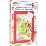 Artebella 10 I Ahşap Çerçeveli Mandala Tuval Boyama Seti + 6 Yaş 20x30 cm