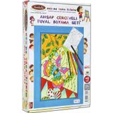 Artebella 12 I Ahşap Çerçeveli Mandala Tuval Boyama Seti + 6 Yaş 20x30 cm