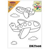 Artebella DKT008 25x35 cm Desenli Tuval Kompozit Boyama