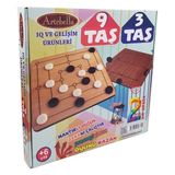 Artebella IQ Ve Gelişim Ürünleri 9 Taş / 3 Taş Oyunları 32X32 cm