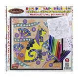 Artebella KM-08 Mandala 32x32 cm Tuval Boyama Seti
