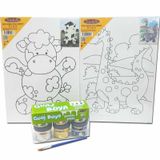 Artebella KMPS0010 Ben De Yapabilirim Desenli Tuval Boyama Seti