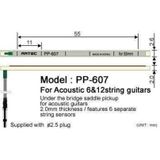 Artec Akustik PP607 Eşikaltı Manyetik (Aksesuar - Piezo) | Akustik Gitar Uyumlu, Yüksek Hassasiyetli Kristal Yapı, Doğal Ton K