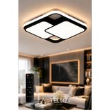 ARTELUZ ÇİFT KARE MODEL MODERN PLAFONYER AVİZE (50X50 CM)