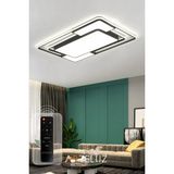 Arteluz Dikdörtgen Model Modern Plafonyer Avize (90X60 Cm) - Siyah