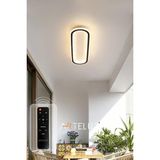 Arteluz Elips Model Modern Plafonyer Avize 50X16 cm 3 Renk Işıklı Uzaktan Kumandalı Dimmer Özel - Çok Renkli