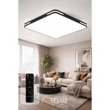 ARTELUZ Kare Model Modern Plafonyer Avize 70x70 cm 3 Renk Işıklı Uzaktan Kumandalı Dimmer Özellikli