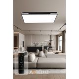 Arteluz Kare Model Modern Plafonyer Avize ( 90X60 Cm) - Siyah