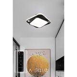Arteluz Kare Model Modern Plafonyer Avize - Siyah - 30X30 CM