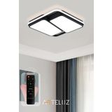 ARTELUZ Kesik Kare Model Modern Plafonyer Avize 50x50 cm 3 Renk Işık Dimmer Uzaktan Kumanda