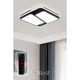 Arteluz Kesik Kare Model Modern Plafonyer Avize (50X50 Cm) - Siyah