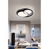 Arteluz Modern Çift Yuvarlak Plafonyer Kumandalı LED Tavan Avize - Genel - Çok Renkli