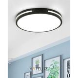 Arteluz Modern Yuvarlak Model Tavan LED Avize - Siyah - 50 x 50 cm