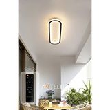 Arteluz Uzun Elips Model Modern Plafonyer Avize (50X16 Cm) - Siyah