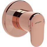 Artema A4273026 Root Round Sıva Üstü Bakır Ankastre Stop Valf