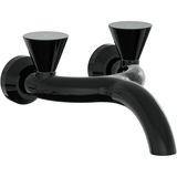 Artema A4274839 Parlak Siyah Liquid Duvardan Lavabo Bataryası