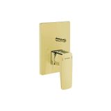 Artema A4275223 Root Square Sıva Üstü Altın Ankastre Banyo Bataryası