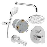 Artema A49279 Root Round Krom Ankastre Duş Seti