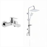 Artema Flo S A41937 Banyo Bataryası + Tema Carismo Tepe Duş Seti Krom