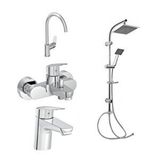 Artema Flow Round Lavabo Eviye Banyo Batarya Gms Karine Duş Seti