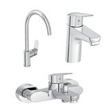 Artema Flow Round Lavabo Musluk, Eviye Mutfak Ve Banyo Batarya Seti