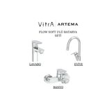 Artema Flow Soft Krom Lavabo-Banyo-Eviye Bataryası 3'Lü Set A42988-A42946-A43404