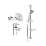 Artema Flow Soft Lavabo Banyo Batarya Artema Solo C Sürgülü Krom El Duşu Seti