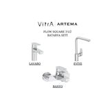 Artema Flow Square Krom Lavabo-Banyo-Eviye Bataryası 3'Lü Set A43044-A43063-A43396