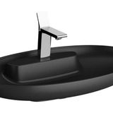 Artema Memoria Çanak Lavabo 5881b483-0563 Oval - 75x47 Cm - Tek Armatür Delikli - Su Taşma Deliksiz - Clean - Mat Siyah