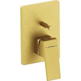 Artema Minimax Square Ank.banyo Bat. Mnbx,mek,f.altın A4373225 Ankastre Banyo Bataryası Minibox Fırçalı Altın