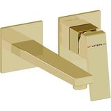 Artema Minimax Square Ankastre Lavabo Bataryası (Uzun) Soft Altın A4359374 - 1 - Krom