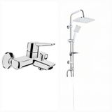 Artema Solid S A42444 Banyo Bataryası + Tema Carismo 53242 Tepe Duş Seti Krom