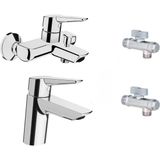 Artema Solid S Banyo Batarya Seti ve Gms Filtreli Taharet Ara Musluk 2 Adet - Krom