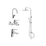 Artema Solid S Batarya Seti Ve Artema Ls20 Joy 3S Tepe Duş Takımı A45787