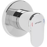 Artema Vitra Root Round A42730 Ankastre Stop Valf, Sıva Üstü, Krom