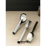 Artemia Home Dmr Life Sade Servis Sunum Makarna Pasta Salata Kek Maşa Seti Takımı 3'lü - Gold - Gümüş
