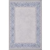 Artemis Halı 09145A Gri Lacivert Retro Figürlü Halı LACİVERT GRİ 100 x 200