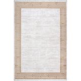 Artemis Halı Alegra 03020C Gold Kemik Çizgi Desenli Bambu Halı GOLD KEMİK 80 x 150