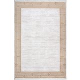 Artemis Halı Alegra 03020C Gold Kemik Çizgi Desenli Bambu Halı