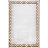 Artemis Halı Alegra 03022B Gold Kemik Çizgi Desenli Bambu Halı GOLD KEMİK 120 x 180