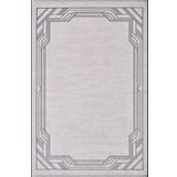 Artemis Halı Alegra 09100A Gri Krem Çizgi Desen Bambu Halı GRİ KREM 80 x 150