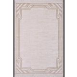 Artemis Halı Alegra 09100C Krem Bej Çizgi Desenli Bambu Halı KREM BEJ 100 x 200