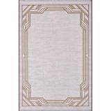 Artemis Halı Alegra 09100E Krem Gold Çizgi Desenli Bambu Halı GOLD KREM 160 x 230