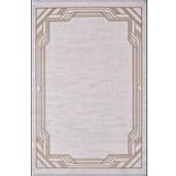 Artemis Halı Alegra 09100E Krem Gold Çizgi Desenli Bambu Halı GOLD KREM 200 x 290