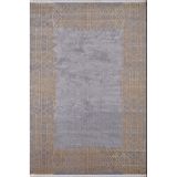 Artemis Halı Alegra 09111D Gold Antrasit Çizgi Desenli Bambu Halı ANTRASİT GOLD 120 x 180