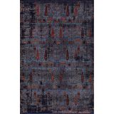 Artemis Halı Bella 06471B Lacivert Terra Bohem Retro Tarz İpek Halı LACİVERT 80 x 150